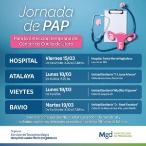 NUEVAS JORNADAS GINECOLÓGICAS EN TODO EL DISTRITO…